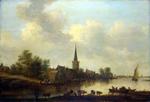 欧洲12-19世纪油画六_GOYEN, Jan van - A River Landscape